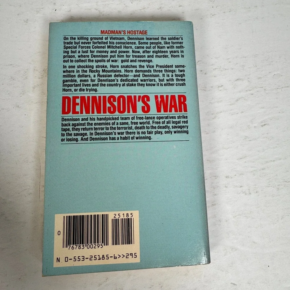 King of the Mountain Adam Lassiter‎ 1985 1st Printing Dennison's War Bantam